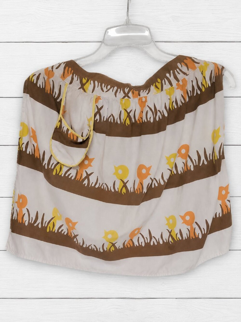 Vintage Baby Chick Handmade Apron Cotton Waist Apron Duck Bird Chicken